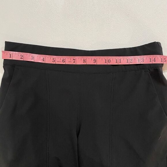 Athleta Women’s Wide Leg Pants Black Size 8 Pull-On Relaxed Fit - Picture 4 of 6